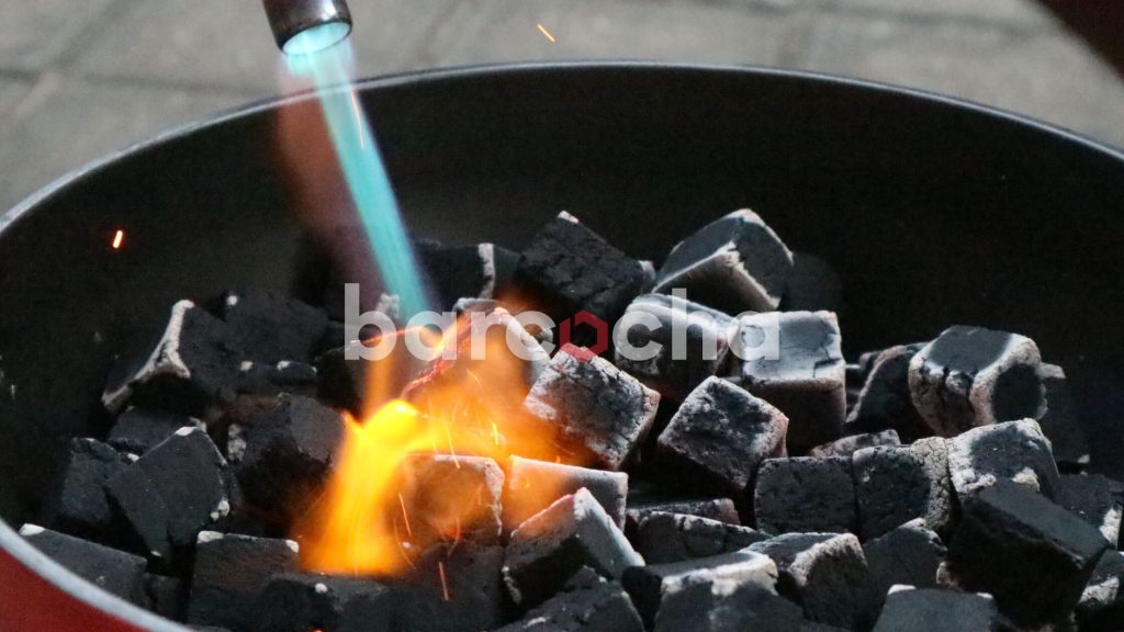 Menyalakan Arang Briket Menggunakan Flame Gun Portable Gas